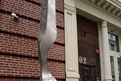 16-1 Undulating Column By Hans Van de Bovenkamp 1977 At 102 Greene St South of Prince St In SoHo New York City